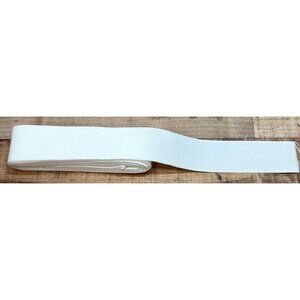 Kawaii Easy Crafting 1.5 inch x 5 Yards White Cotton Twill Tape Herringbone Fabr